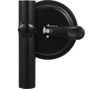 SHINEOFI Supporto per Asta Porta Bandiera in Alluminio Nero con Ventosa Staffa Resistente per Pali da Esterno per Bandiera Nazionale e Decorazioni Festive