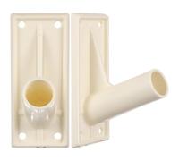 SHINEOFI Supporto per Bandiera da Giardino Beige in Plastica 2 Pezzi, Resistente al Vento, per Giardino e Tetto
