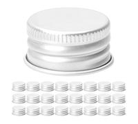 SHINEOFI Tappi in Alluminio Argento 100 Pezzi per Bottiglie Vetro e Contenitori Lozione, Resistenti a Rotture e Facili da Riconoscere per Uso in Viaggi e Palestra