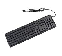 SHINEOFI Tastiera USB Ultra Sottile e Silenziosa per Design Antispruzzo e Comfort Compatibile con Computer Nero