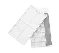 SHINEOFI Tavolozza Portatile per Acquerelli Vassoio per Miscelazione di Colori Design Rotante Area di Miscelazione e Coperchio Leggera e Compatta per Artisti di Tutti