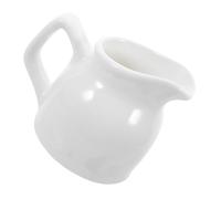 SHINEOFI Tazza in Ceramica Bianca con Manico 100 Ml per Salsa, Panna e Sciroppo, Brocca Piccola Multiuso Resistente Alte Temperature per Ristoranti e Uso Professionale