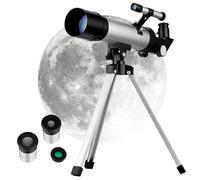 SHINEOFI Telescopio Treppiede Osservazione Delle Stelle Skywatcher Dobson Accessorio Per L'Osservazione Oculare Rifrattivo Lega Di Alluminio Argentata