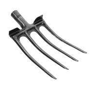 SHINEOFI Testa di Ricambio per Forca da Fieno Forca per Letame Denti per Impieghi Gravosi Nera per Dissodamento del Terreno e Raccolta di Colture