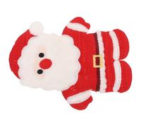 SHINEOFI Toppa ricamata a forma di Babbo Natale, grande, in ferro, per abbigliamento, borse, cappelli, cuciture carine, design invernale, per riparazioni fai da te e decorazioni