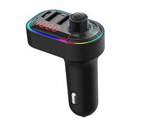 SHINEOFI Trasmettitore Radio Wireless per Auto Doppia Porta USB 3.1a, Lettore Musicale Wireless e Caricabatterie Sicuro, Adatto a Guida Navigazione Vocale e Funzione Vivavoce Manos Libera