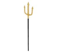 SHINEOFI Tridente da Diavolo Nero in Plastica Stile Antico per Costume Halloween Adulti, Accessorio Cosplay per Feste e Party a Tema Design Realistico e Facile da Trasportare