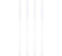 SHINEOFI Tubo Trasparente Rotondo in PVC Rigido 21X20Mm Set 4 Pezzi Resistente a Temperature Elevate e Agenti Chimici per Uso Industriale e Raccolta Polvere in Ambienti Commerciali