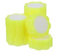 SHINEOFI Umidificatori per Dita a Rapida Estrazione 24 Pezzi, Spugna Gialla per Bagnare Punta delle Dita Base Antiscivolo, Accessori per Ufficio e Banche, per Contare Denaro e Documenti