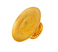 SHINEOFI Vassoio Classico Oro Buddista in e Offerte Motivo di Plastica per a Forma Loto, Facile da Pulire senza Odore Riti e Cerimonie Sacre Riutilizzabile