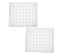 SHINEOFI Vassoio per Uova di Quaglia 52 Scomparti in Schiuma Bianca 2 Pezzi Design Sicuro e Portatile per Conservare Uova Fresche a Casa per Imballaggio