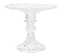 SHINEOFI Vassoio Portafrutta in Vetro Piedini Vintage Piatto da Portata per Snack e Frutta Secca Alzata per Dolci e Antipasti per Casa Ristorante e Hotel Decorazione Tavolo Elegante