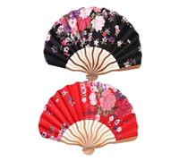 SHINEOFI Ventaglio Pieghevole 2 Pezzi Design Creativo Unico per Donne Ventaglio Ornamentale per Decorazione e Foto