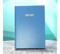 Shineone Diario accademico 2024-2025 Agenda settimanale premium con copertina rigida e segnalibro a nastro, agenda di metà anno, organizer per studenti insegnanti con copertina rigida rilegata (Azzurr