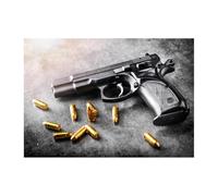 SHINERING Armi D'Epoca, Pistole, Munizioni, Quadri Murali, Tutti I Proiettili, Dipinti Su Tela, Arte Murale, Poster E Stampe Per Soggiorno, Arredamento Per La Casa, A9 30X40Cm Senza Telaio