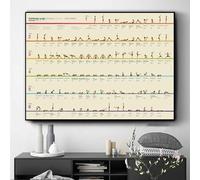 SHINERING Ashtanga Yoga Serie Primaria Poster E Stampe Wall Art Canvas Painting Decor Immagine Per Soggiorno Home Decor A3 40Cmx50Cm Senza Telaio