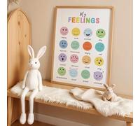 SHINERING Cartone Animato Per Bambini, Colore, Istruzione, Emozioni, Stampe Artistiche Su Tela, Poster, Immagine Per Soggiorno, Arredamento Per La Casa 21X30Cm Senza Telaio
