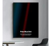 SHINERING Pale Blue Dot Voyager Terra Pianeta Sulla Terra Classico Poster Fotografico Stampe Arte Murale Tela Pittura Per Soggiorno Arredamento Casa 50X70Cm Senza Telaio