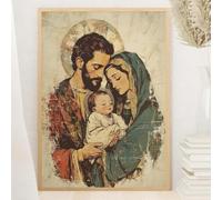 SHINERING Vergine Maria Stampa Poster Arte Da Parete Stampe Icona Religiosa Tela Pittura Nostra Signora Santa Madre Poster Moderno Santo Cristiano Decorazione Per La Casa A2 50X70Cm Senza Telaio