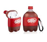 Shineyii Custodia in silicone morbido per Airpod 2/1, motivo cartone animato Kawaii, alla moda, accessorio protettivo per la pelle, portachiavi per ragazze e adolescenti, custodia per AirPods