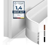 shinfly Paraspifferi Sottoporta, Paraspifferi Porta Blindata - 400 x 5cm, Ideale per Ridurre il Rumore, Guarnizione Porta Blindata, Facile e Veloce da Installare(Bianco)