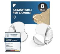 shinfly Paraspigoli per Bambini, 8 Pezzi Copri Angoli per Bambini in Gomma, Rotondo Trasparenti Copri Spigoli Con Forte Adesivo per Tavolo Mobili Sicurezza Casa