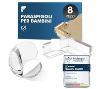 shinfly Paraspigoli per Bambini, 8 Pezzi Paraspigoli Angolari in Gomma, L Forma + Rotondo Trasparenti para Spigoli Bimbi Con forte Adesivo per Tavolo Mobili Corner Kit Sicurezza Casa