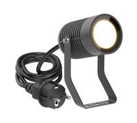 SHINGA faretto da giardino da esterno IP65 con spina antracite, inclusa lampada