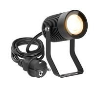 SHINGA faretto da giardino da esterno IP65 con spina nera incl. lampada LED GU10 [EEK: C]