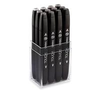 Shinhan Touch Twin Tip Marker Set 12 Wm Gry