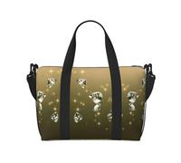 Shining Diamond - Borsone da viaggio, per sport, palestra, yoga, weekend, pernottamento, Nero, One Size