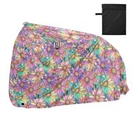 Shining Jewelry Daisy Copertura Impermeabile per Bici con Fori di Bloccaggio Resistente ai raggi UV Indoor Outdoor Storage Road Bike Copertura Adatto per la maggior parte funda para moto
