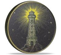 Shining Lighthouse in The Dark Sobriety Coin - Guiding Light Through Darkness Ispirazione Token AA Medaglione Regali sobri