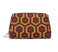 Shining Overlook - Beauty case da donna, grande capacità, borsa da viaggio in pelle PU con cerniera, organizer portatile e ampio, bianco, taglia unica