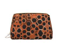 Shining Overlook Borsa per il trucco in pelle impermeabile portatile pochette per pennelli da trucco (17 x 10,9 cm), bianco, Taglia unica