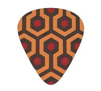 Shining Overlook - Confezione da 12 plettri resistenti all'usura per chitarra, basso, chitarra elettrica, ukulele, sottili, medi e pesanti