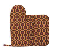 Shining Overlook - Guantone isolante in twill di poliestere, antiscivolo e resistente alle scottature, con corda per appenderlo per una facile conservazione