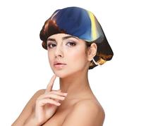 Shining Overlook Print - Cuffia da notte in raso, per adulti, in seta, per donne e uomini, colore nero, nero, taglia unica