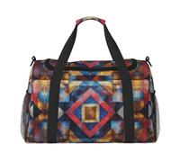 Shining Overlook Print Elegante borsa pieghevole da portare con sé con cerniera impermeabile per le gite del fine settimana