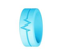 Shining Silicone Ring, Heartbeat Silicone Rings for Women, Fluorescent Ring | Unisex Silicone Ring Fluorescent Ring shining glow in dark Rings Women anniversery Birthday New Year gift