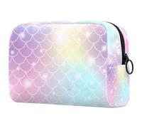 Shining Sparcles - Trousse per cosmetici da donna, per articoli da toeletta da viaggio, grande, pratica borsa organizer con cerniera, Multi, 18.5x7.5x13cm/7.3x3x5.1in, Beauty case