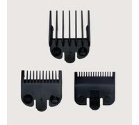 ShiningUU - Confezione da 3 pettini per tagliacapelli compatibili con la maggior parte dei tagliacapelli Wahl e Babyliss FX870 | 1/16" 1/8" 3/16" - Pettini guida di ricambio (nero)