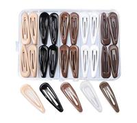 ShiningUU - Fermagli per capelli antiscivolo, 50 pezzi, 5 cm, senza pieghe, in metallo, per donne e ragazze, accessori per capelli in 5 colori
