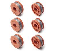 ShiningUU Filo e bobina per decespugliatore, confezione da 6 pezzi, 1,6 mm, universale, adatto per decespugliatore Argos McGregor, ricambi per macchine da giardino (6 x 2,5 m)