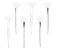 ShiningUU - Pennelli per maschera facciale, 6 pezzi, morbidi applicatori a forma di ventaglio per maschere di argilla/fango, strumenti per l'applicazione di cosmetici per sbucciare e mascherare