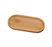 ShiningUU - Portasapone ovale in bambù, per bagno e cucina, per accessori da bagno, gioielli, anelli, tè, frutta, snack, torte, decorazione per la casa