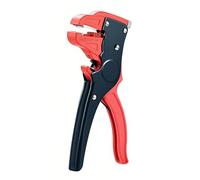 ShiningUU - Spellafili 2 in 1 automatico Quickstrip regolabile e tagliacavi con pinze a becchi lunghi, strumento elettrico da 17,8 cm per cavi elettrici/altoparlanti (nero)