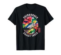 Shinkansen Bullet Train Giappone Kanji Anime Otaku Souvenir Maglietta