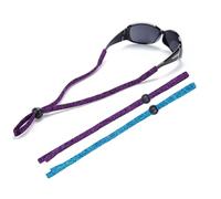 SHINKODA Cordino regolabile per occhiali da sole, per uomini, donne e bambini, confezione da 2, Space Dye (iride e blu), 23.6"x0.4"x0.4"