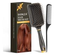 SHINLEA Set di Spazzole per Capelli, Spazzola a Pale per Capelli Ricci e Spessi, Riduce i Grovigli e le Rotture, Massaggia il Cuoio Capelluto per Uomini, Donne e Bambini